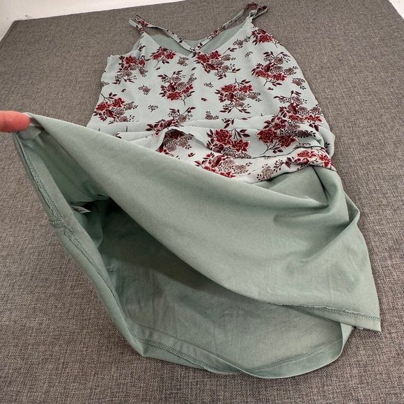 Olive + Oak Shift Dress Floral Small Sleeveless Spaghetti Straps  Lightweight - Picture 15 of 16